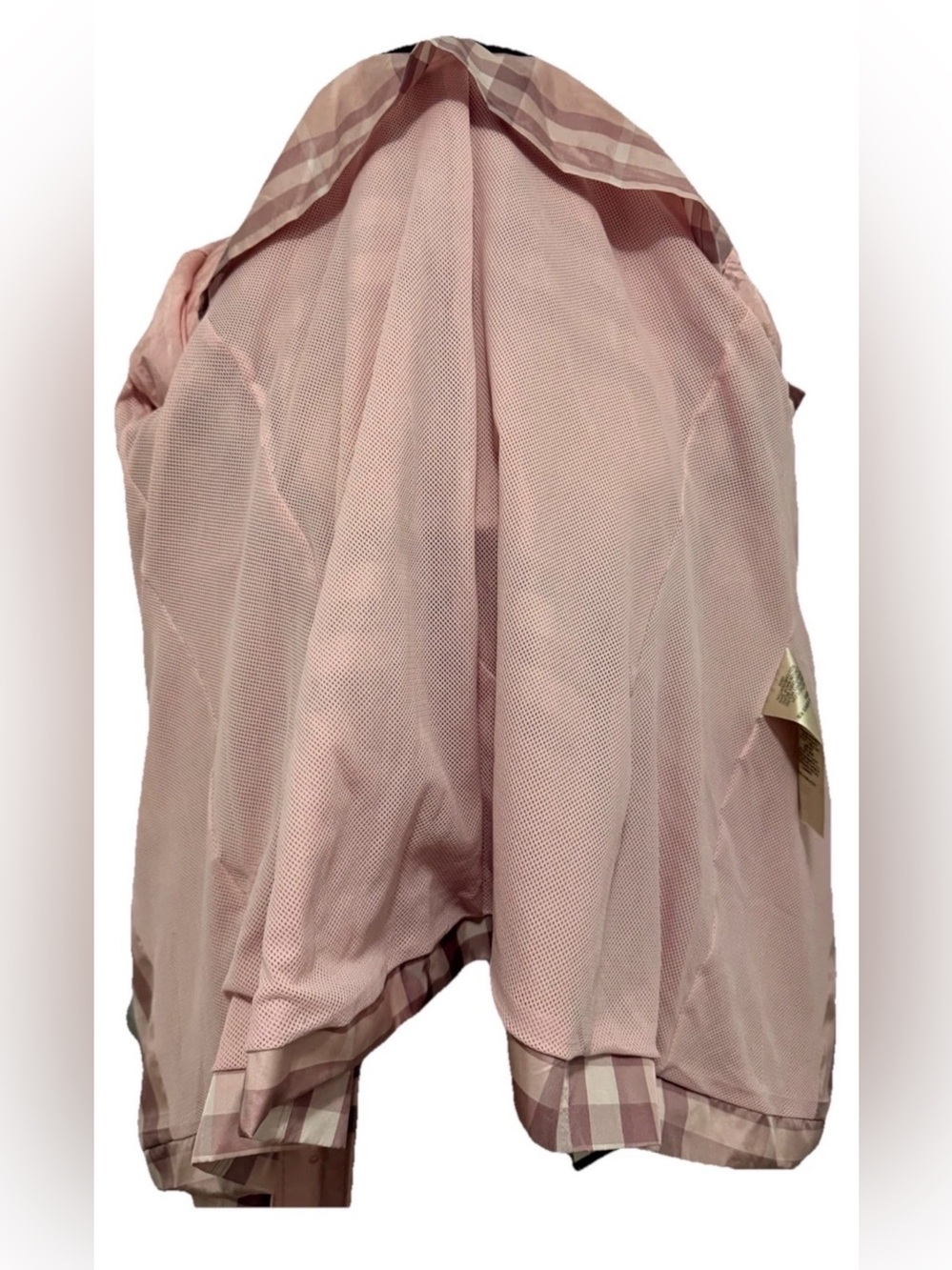Burberry Pink Nova Check Trench Jacket - Picture 15 of 16